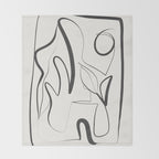 Abstract line art 9 Throw Blanket Gallery Image 2