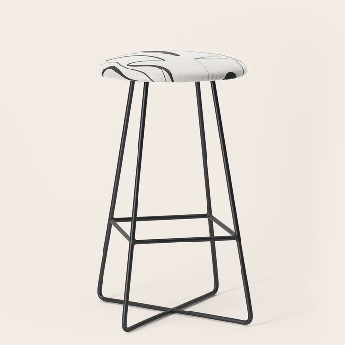 Abstract line art 9 Stool Gallery Image 1