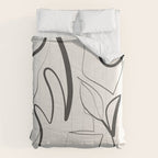 Abstract line art 9 Comforter Gallery Image 6