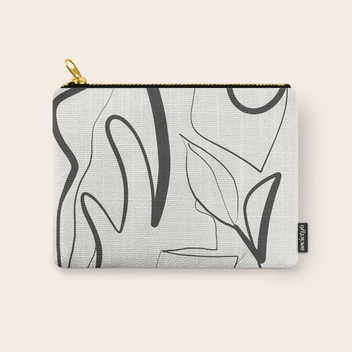 Abstract line art 9 Carry All Pouch Gallery Image 1