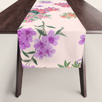 Pastel purple oriental pattern Table Runner Gallery Image 1