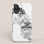 MARCUS AURELIUS ANTONINUS AUGUSTUS / black / white iPhone Case Gallery Image 1