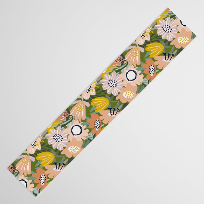 Cozy collection: mix and match happy florals Green love Table Runner Gallery Image 3
