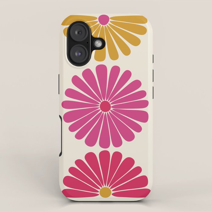 Retro Summer Daisies VII iPhone Case Gallery Image 1