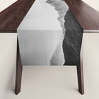 Glimpse - Black and White Mountains Landscape Nature Photography Table Runner Gallery Image 1