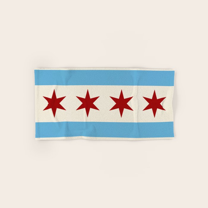 Chicago Flag Bath Towel Gallery Image 1