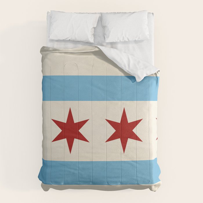 Chicago Flag Comforter Gallery Image 6