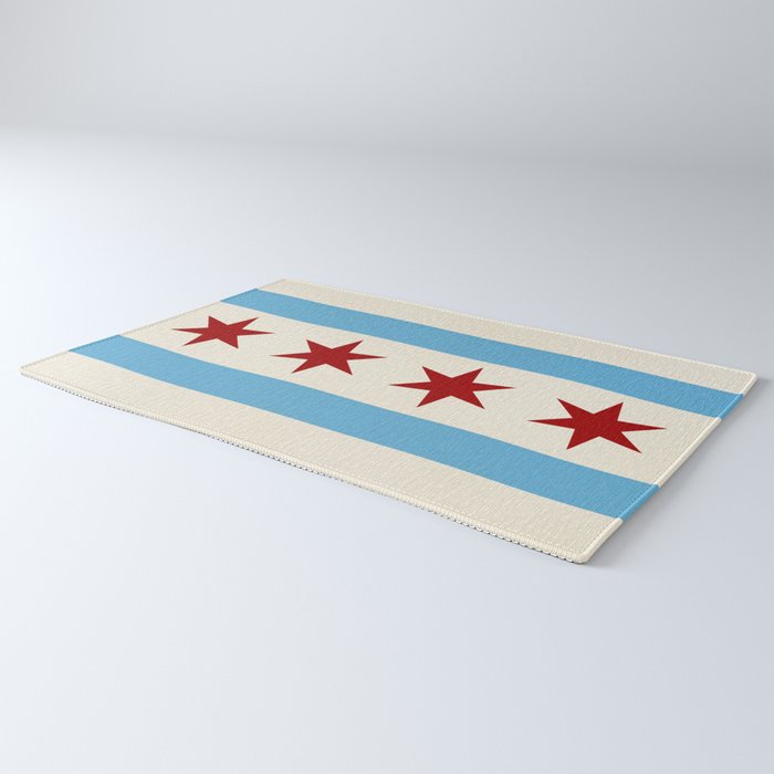 Chicago Flag Rug Gallery Image 3