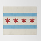 Chicago Flag Throw Blanket Gallery Image 2