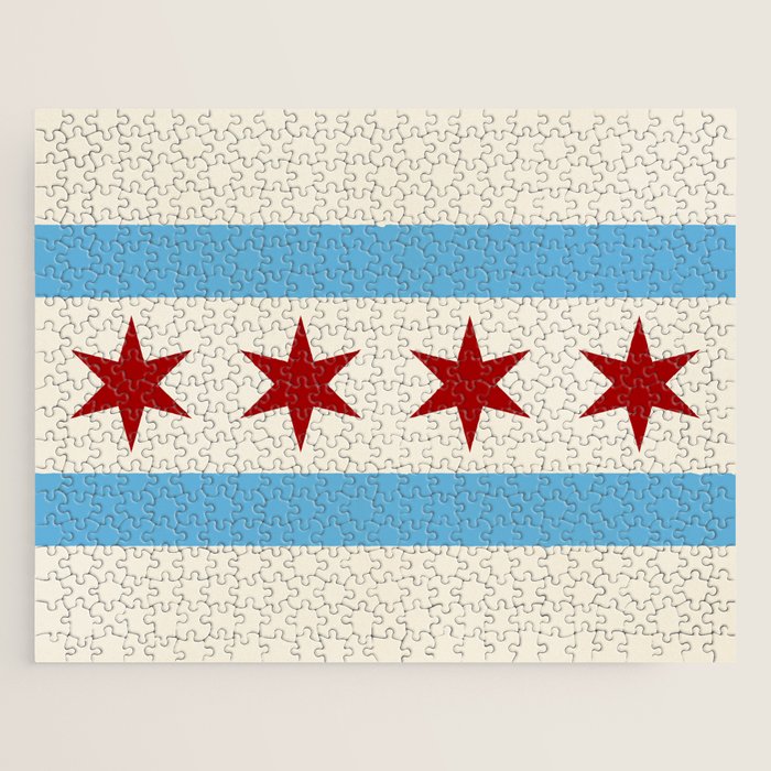 Chicago Flag Jigsaw Puzzle Gallery Image 1
