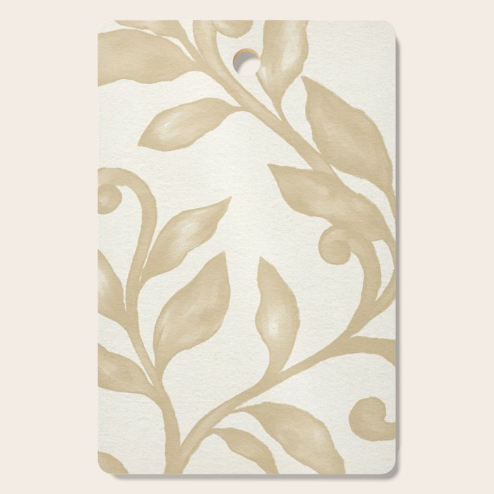 Gold elegant leaf  Cutting Board Gallery Image 1