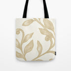 Gold elegant leaf  Tote Bag Gallery Image 1