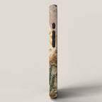 Little Morel Mushrooms in Warm Brown iPhone Case Gallery Image 2
