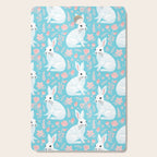 Vintage flower rabbit spring art pattern Cutting Board Gallery Image 1