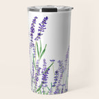 lavender watercolor horizontal Travel Mug Gallery Image 1