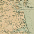 Vintage Outer Banks & Chesapeake Bay Lighthouse Map  Coffee Mug Gallery Image 2
