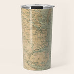 Vintage Outer Banks & Chesapeake Bay Lighthouse Map  Travel Mug Gallery Image 1