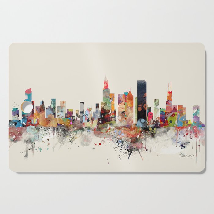 chicago skyline Cutting Board Gallery Image 1