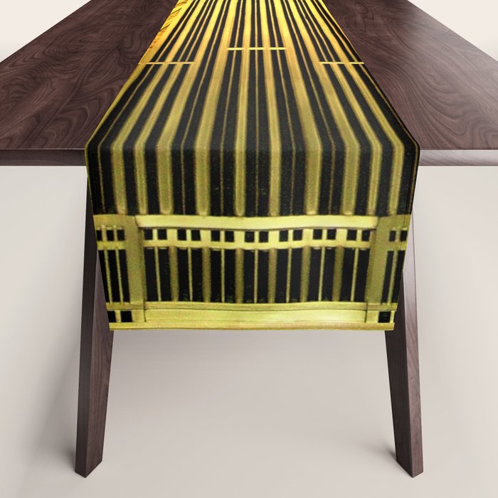 Empire State Building Lobby Art-Deco Sunburst Portrait Table Runner Gallery Image 1