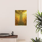 Empire State Building Lobby Art-Deco Sunburst Portrait Poster Gallery Image 2