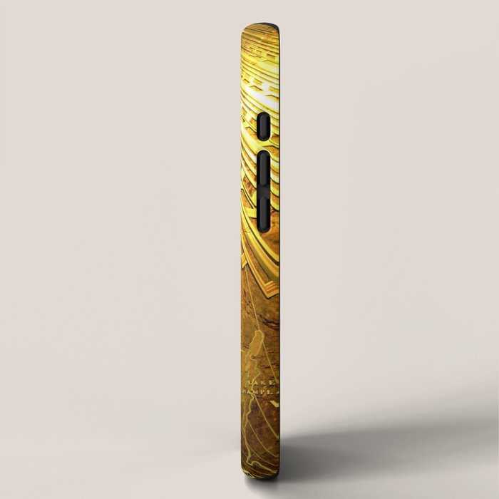 Empire State Building Lobby Art-Deco Sunburst Portrait iPhone Case Gallery Image 2