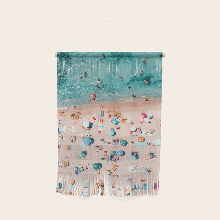 Aerial Ocean Print, Pastel Colors Beach, Sea Beach Print, Coastal Print, Beach Photography, Aerial Beach Print, Bondi Beach Print, Art Print Wall Hanging Gallery Image 1