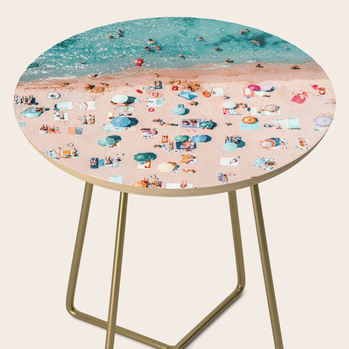 Aerial Ocean Print, Pastel Colors Beach, Sea Beach Print, Coastal Print, Beach Photography, Aerial Beach Print, Bondi Beach Print, Art Print Side Table Gallery Image 2
