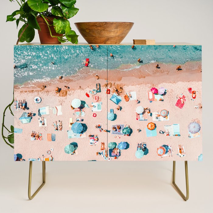 Aerial Ocean Print, Pastel Colors Beach, Sea Beach Print, Coastal Print, Beach Photography, Aerial Beach Print, Bondi Beach Print, Art Print Credenza Gallery Image 1