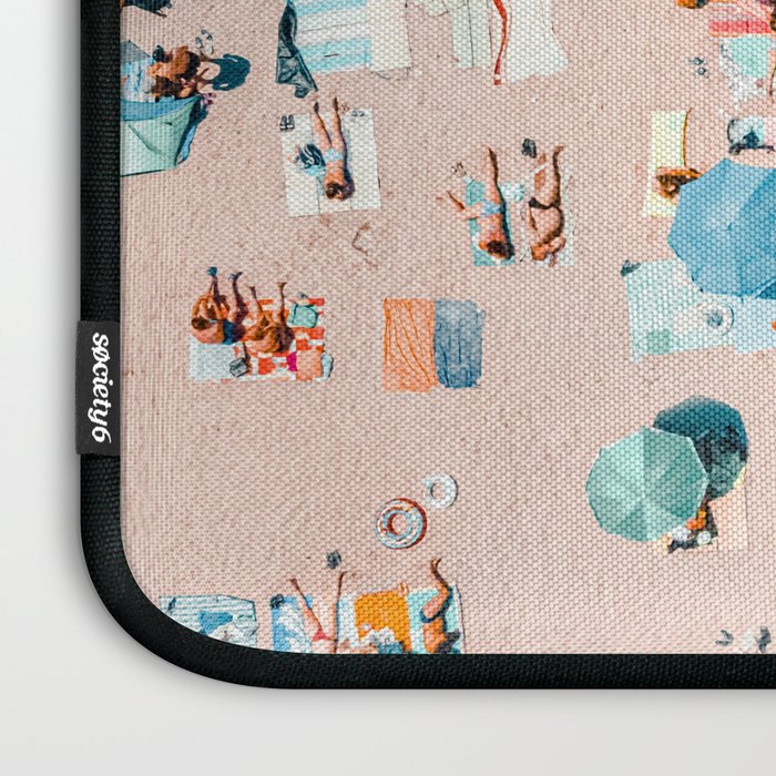 Aerial Ocean Print, Pastel Colors Beach, Sea Beach Print, Coastal Print, Beach Photography, Aerial Beach Print, Bondi Beach Print, Art Print Laptop Sleeve Gallery Image 3