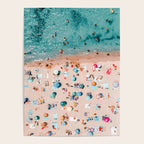 Aerial Ocean Print, Pastel Colors Beach, Sea Beach Print, Coastal Print, Beach Photography, Aerial Beach Print, Bondi Beach Print, Art Print Poster Gallery Image 4