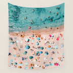 Aerial Ocean Print, Pastel Colors Beach, Sea Beach Print, Coastal Print, Beach Photography, Aerial Beach Print, Bondi Beach Print, Art Print Wall Tapestry Gallery Image 4