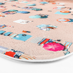 Aerial Ocean Print, Pastel Colors Beach, Sea Beach Print, Coastal Print, Beach Photography, Aerial Beach Print, Bondi Beach Print, Art Print Bath Mat Gallery Image 3