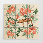 Sleeping Tiger Wood Wall Art Gallery Image 1