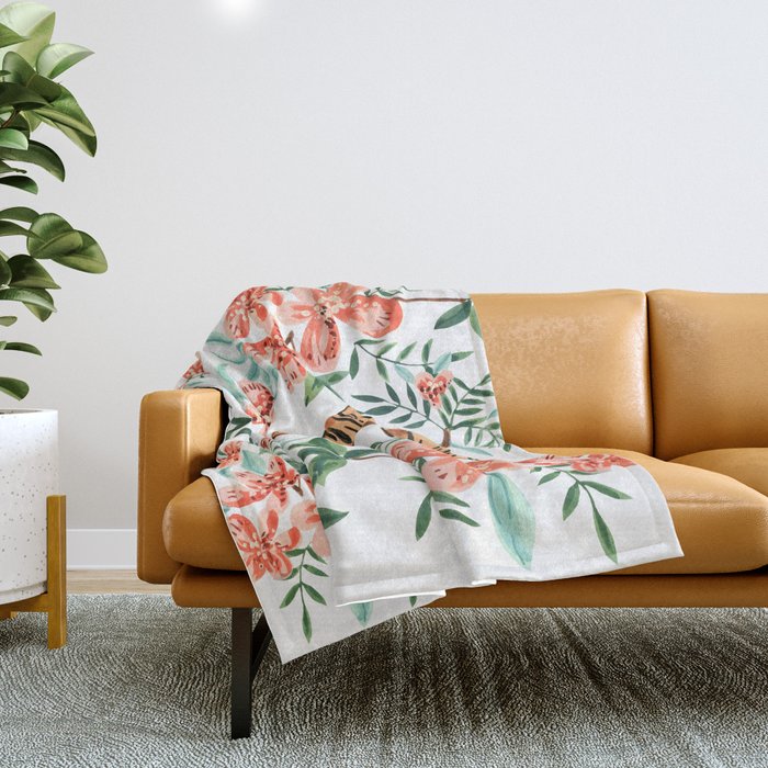 Sleeping Tiger Throw Blanket Gallery Image 1