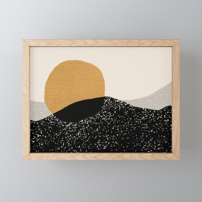 Gold Sun Going Mini Art Print Gallery Image 1
