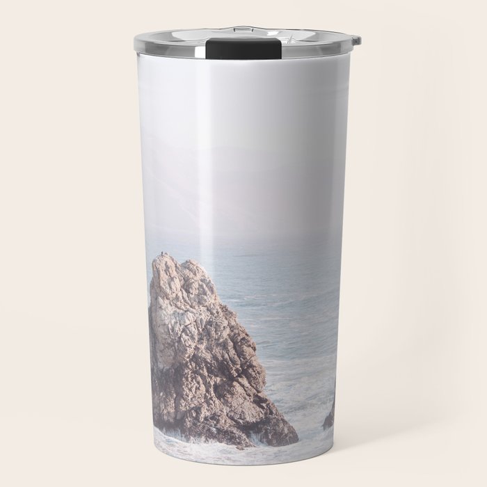 Pale Pacific - Ocean Landscape, Nature Photography Travel Mug Gallery Image 1