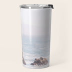 Pale Pacific - Ocean Landscape, Nature Photography Travel Mug Gallery Image 2