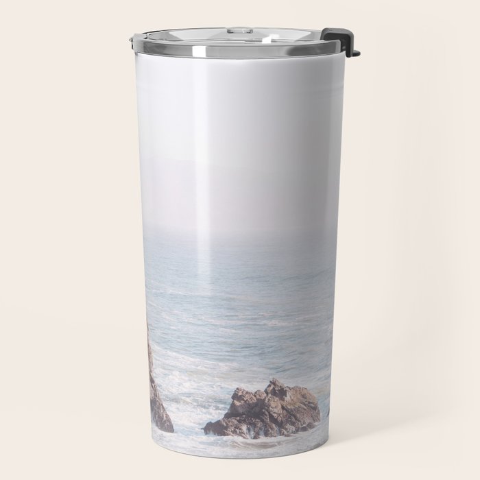 Pale Pacific - Ocean Landscape, Nature Photography Travel Mug Gallery Image 2