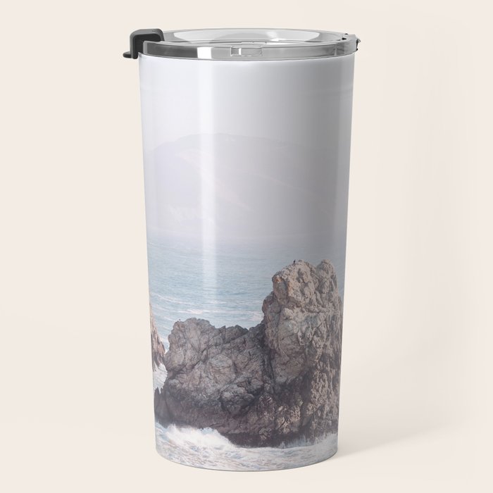 Pale Pacific - Ocean Landscape, Nature Photography Travel Mug Gallery Image 3