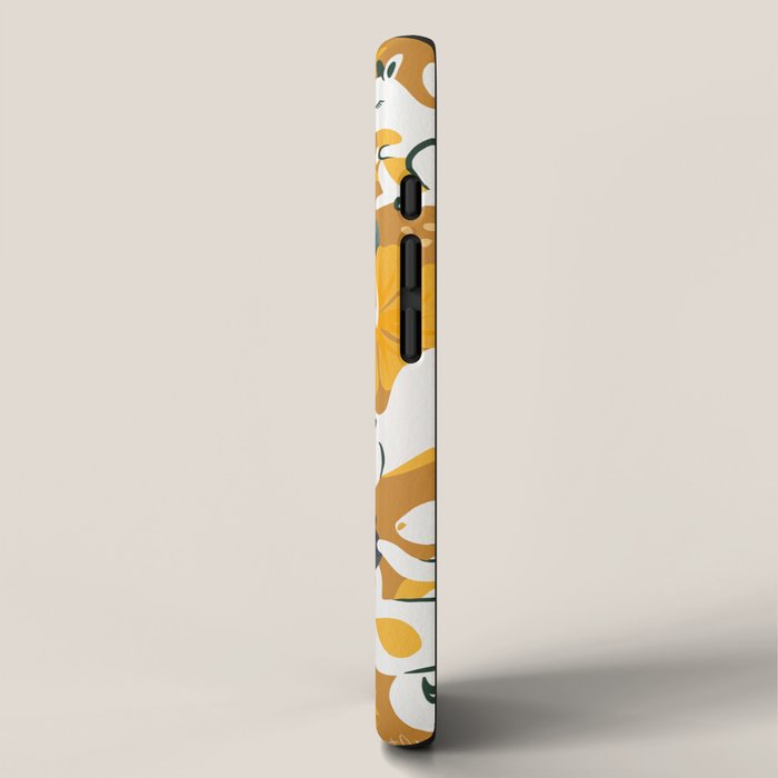 Squirrels & Blooms - Ochre iPhone Case Gallery Image 2