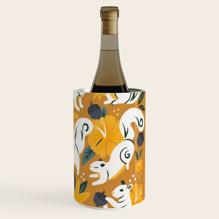 Squirrels & Blooms - Ochre Wine Chiller Gallery Image 3