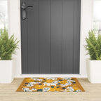 Squirrels & Blooms - Ochre Welcome Mat Gallery Image 3