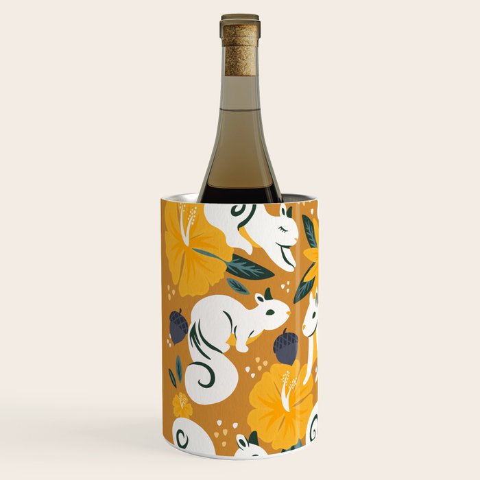 Squirrels & Blooms - Ochre Wine Chiller Gallery Image 2