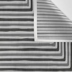 Geometric Minimalist Black Gray Lines Artwork Wall Tapestry Gallery Image 3