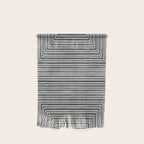 Geometric Minimalist Black Gray Lines Artwork Wall Hanging Gallery Image 1