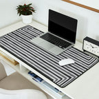 Geometric Minimalist Black Gray Lines Artwork Desk Mat Gallery Image 2