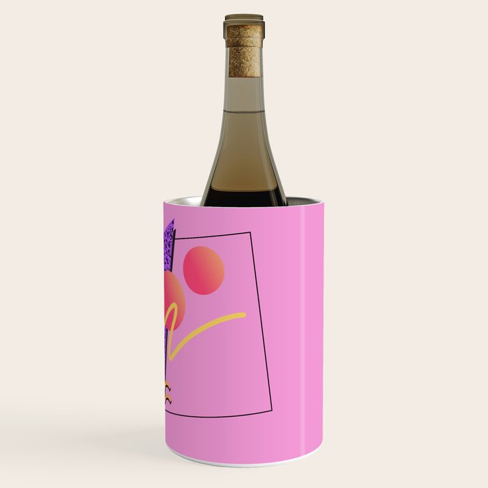 Memphis pattern 124 - 80s / 90s Retro Wine Chiller Gallery Image 3