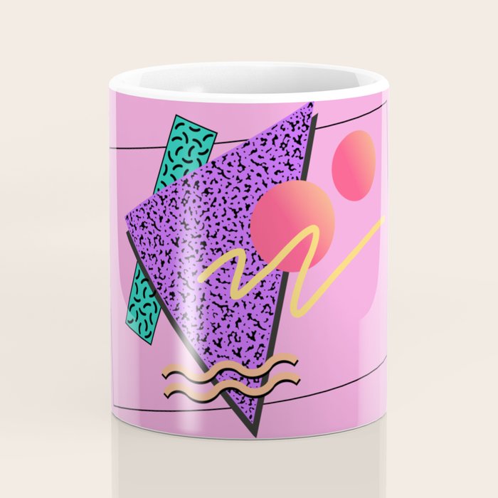 Memphis pattern 124 - 80s / 90s Retro Coffee Mug Gallery Image 4