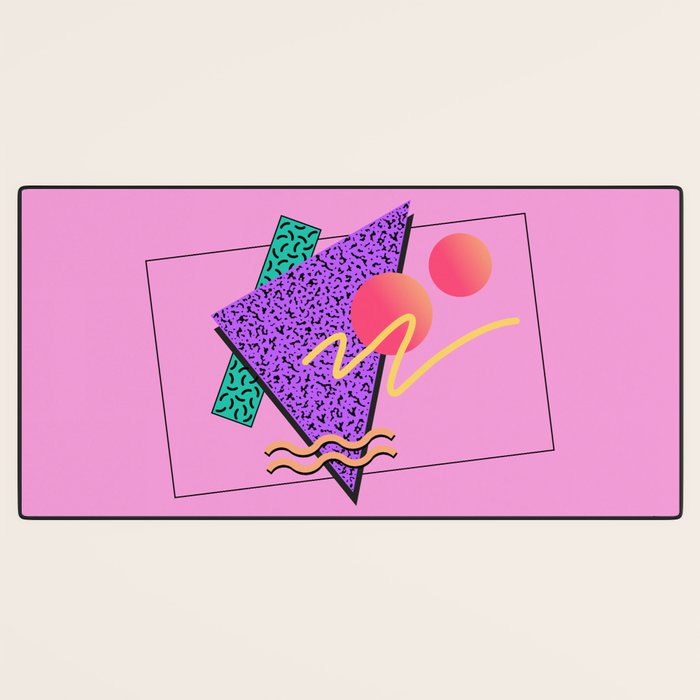 Memphis pattern 124 - 80s / 90s Retro Desk Mat Gallery Image 3