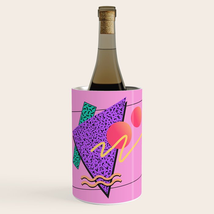 Memphis pattern 124 - 80s / 90s Retro Wine Chiller Gallery Image 1